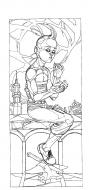 Divers : Etude originale pour une toile consacr�e � Tintin